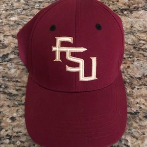 Garnet red FSU hat